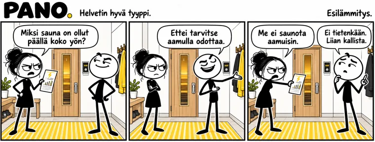 Esilämmitys – PANO-sarjakuva