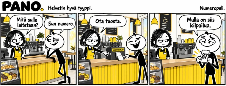 Numeropeli – PANO-sarjakuva