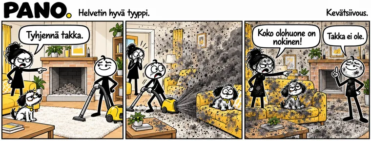Kevätsiivous – PANO-sarjakuva