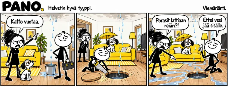 Viemäröinti – PANO-sarjakuva