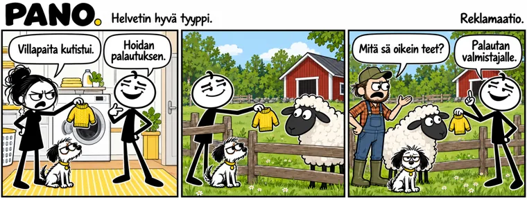 Reklamaatio – PANO-sarjakuva