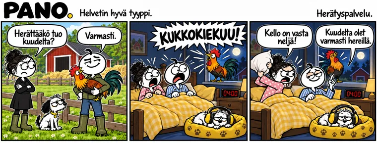 Herätyspalvelu – PANO-sarjakuva