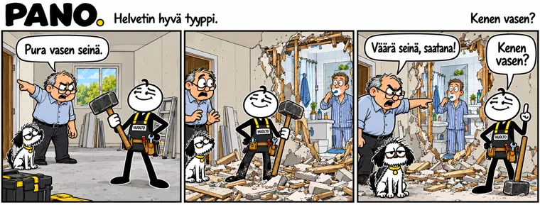 Kenen vasen – PANO-sarjakuva