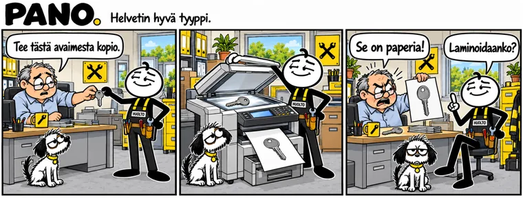Avainkopio – PANO-sarjakuva