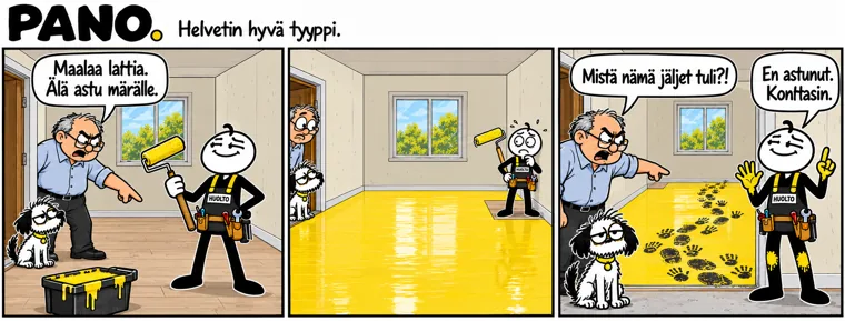 Ohjeen mukaan – PANO-sarjakuva
