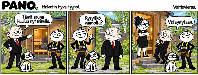 Valtiovieras – PANO-sarjakuva