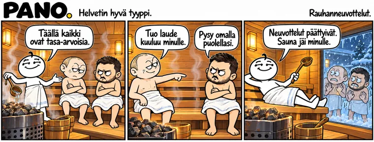 Rauhanneuvottelut – PANO-sarjakuva