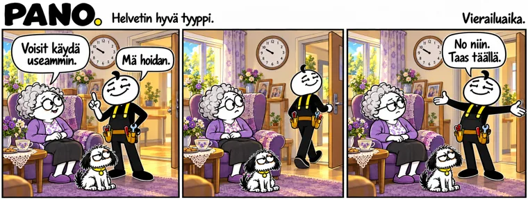 Vierailuaika – PANO-sarjakuva