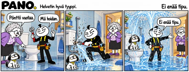 Ei enää tipu – PANO-sarjakuva
