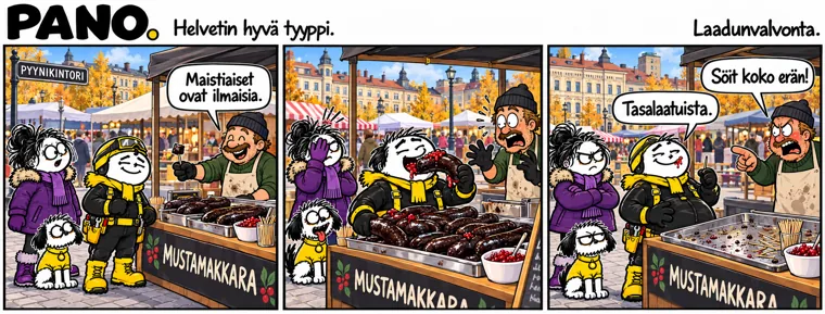 Laadunvalvonta – PANO-sarjakuva